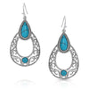 New Stone Teardrop Earrings