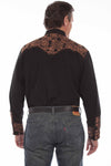 Scully Floral Tooled Embroidery Shirt