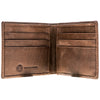 Hooey Classic Smooth Brown Bifold Wallet