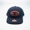 Broken Horn Embroidery Trucker Cap - Old School Logo