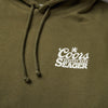 Seager X Coors Banquet Bumper Hoodie Olive