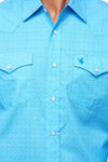 Rodeo Long SLeeve All Over Print - Baby Blue