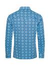 Rodeo Aztec Print Snap Long Sleeve - Blue