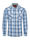 Rodeo Men's Long Sleeve Plaid - Lighter Blue