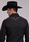 Roper Men's Solid Boadcloth Trim - Broken horn