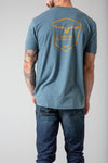 Kimes Shielded Trucker Tee - Indigo