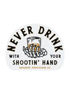 Shootin' Hand Sticker