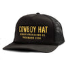 Sendero Cowboy Hat Cap - Black