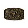 Seager x Coors Banquet Eagle Belt Buckle Silver - Broken horn