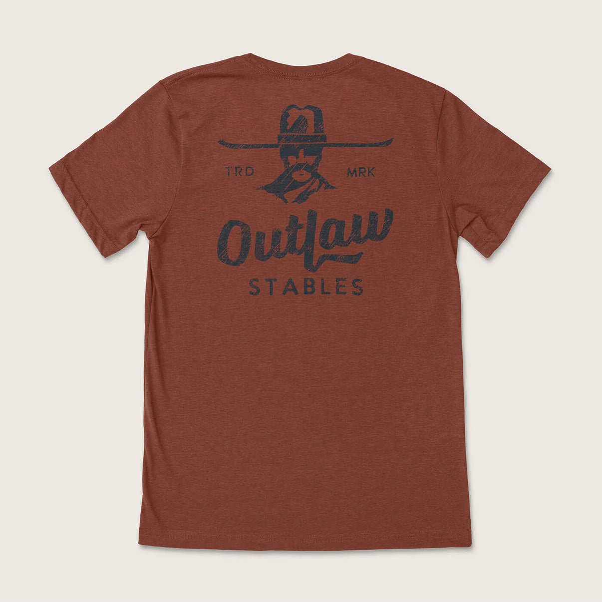 Cowboy Cool Outlaw Stables T-shirt - Heather Clay