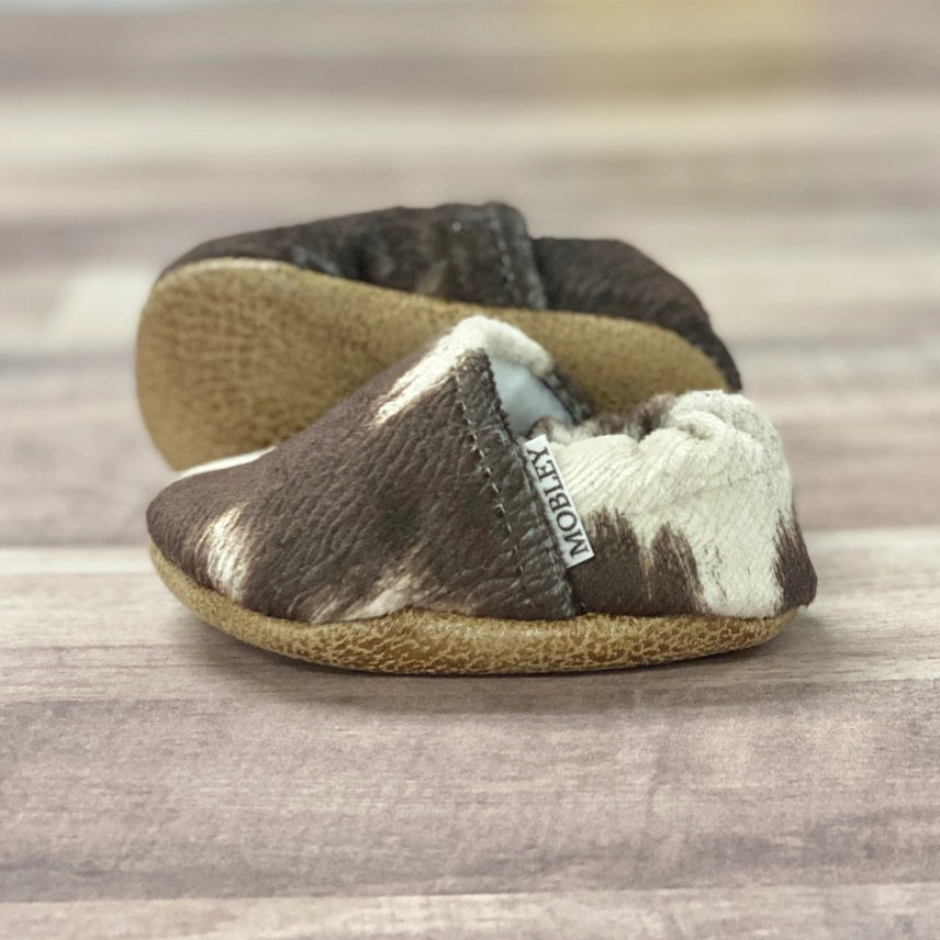 Toddler Faux Cow Hide Moccasins