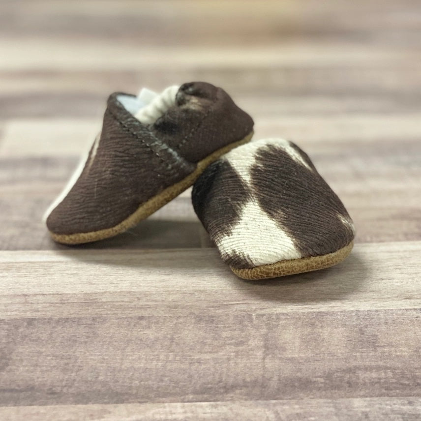 Toddler Faux Cow Hide Moccasins