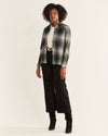 Pendleton Womens Meredith Wool Shirt - Black & White Ombre