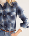 Pendleton Women's Snap Front Canyon Shirt - Blue Ombre Mix