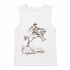 Cody Freedom Sketch Western Graphic Cropped Tank - Broken horn