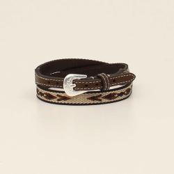 Twister Hatband Ribbon Southwest Brown