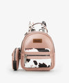 Wrangler Cow Print Mini Backpack W/Coin Pouch