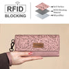 Wrangler Western Floral Tooled Tri-fold Wallet/Wristlet