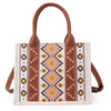 Wrangle Allover Aztec Dual Sided Crossbody Canvas Tote/CrossBody