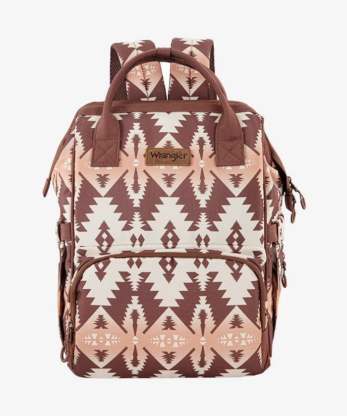 kelty aztec-style top zip backpack diaper bag Wrangler Aztec Printed Callie Backpack