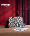 Wrangler Aztec Print Whipstitch Canvas Tote Bag