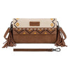 Wrangler Aztec Embroidered Fringe Crossbody