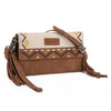 Wrangler Aztec Embroidered Fringe Crossbody