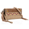 Wrangler Aztec Embroidered Fringe Crossbody