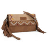Wrangler Aztec Embroidered Fringe Crossbody