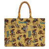Wrangler COWBOY Dual Sided Print Canvas Wide Tote