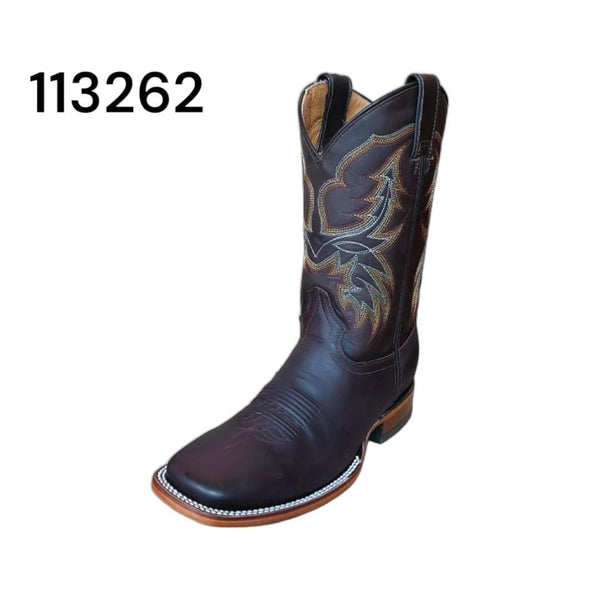 Cuatralba Alma Western Crazy Cafe Men Boot - Broken horn