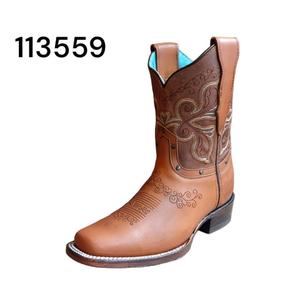 Cuatralba Alma Western Crazy Honey Women Boot - Broken horn