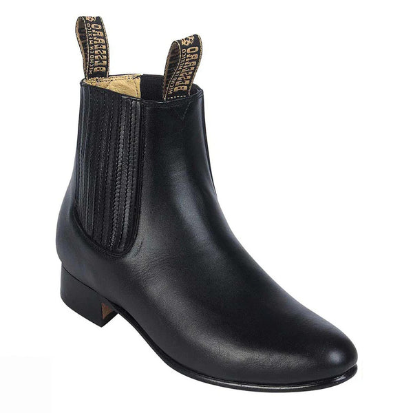 Besserro Botin Charro - Piel Negro - Broken horn
