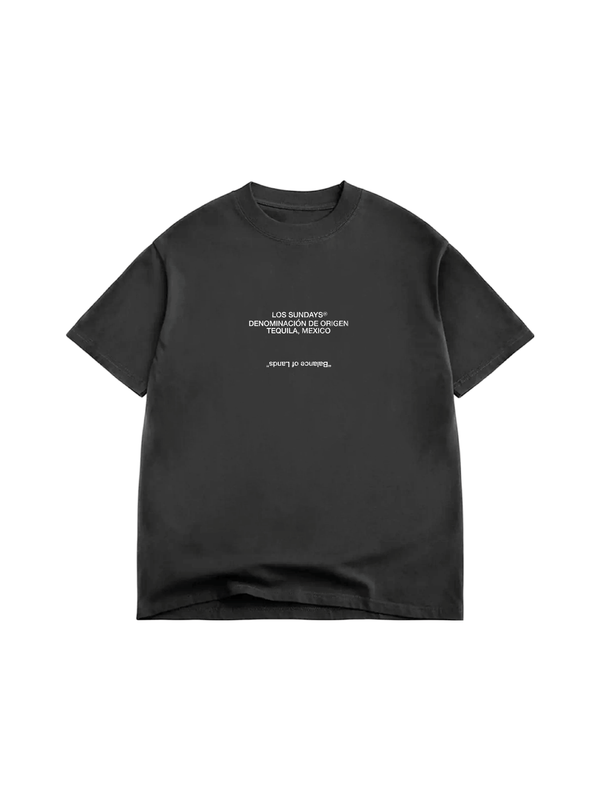 Los Sundays Tequlia The Balance Tee - Vintage Black / White - Broken horn