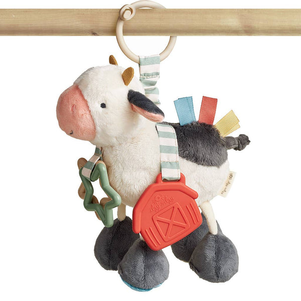 Itzy Ritzy Cow Itzy Friends Link & Love™ Activity Plush - Broken horn
