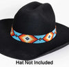 Shawnee Beaded Hat Band - Broken horn