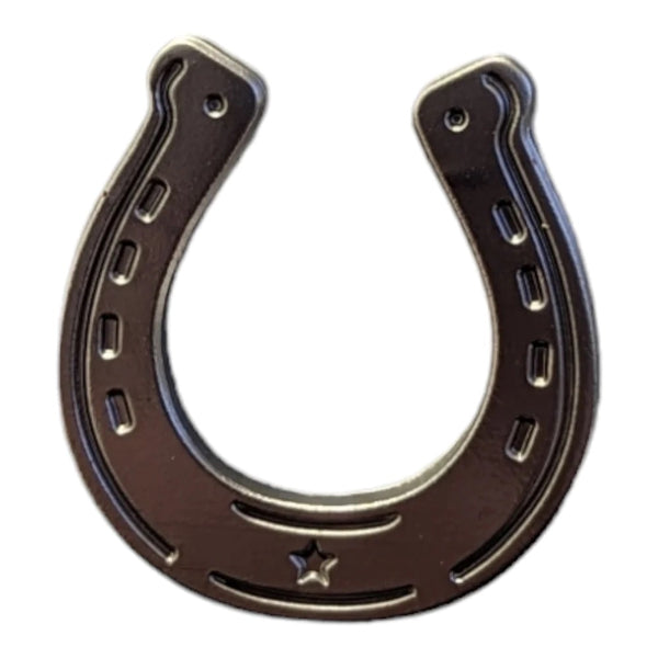 Horse Shoe - Magnetic Hat Pin - Broken horn