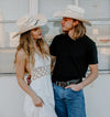 Bozeman Cowboy Straw Hat - Broken horn