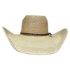 Straw Palm Cowboy Hat - Style Roper - Broken horn