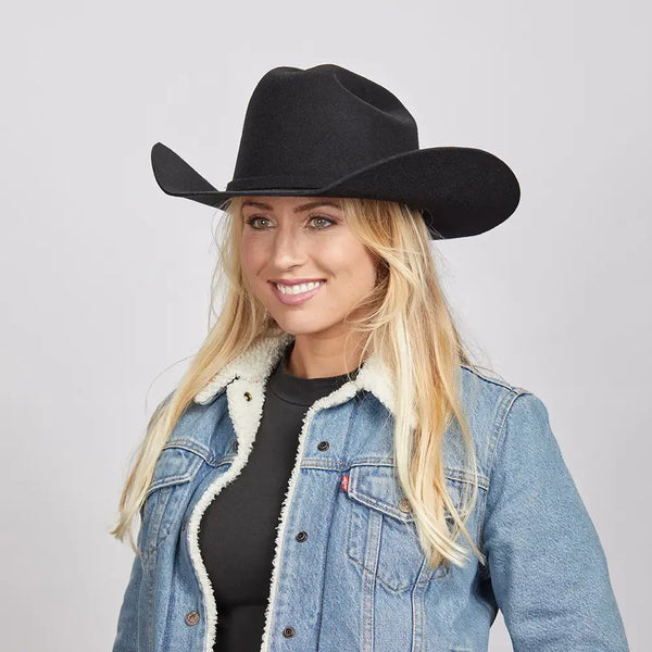 Cattleman - Felt Cowboy Hat - Cowboy Hat Band - Broken horn