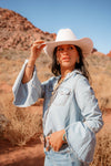 Cattleman - Felt Cowboy Hat - Cowboy Hat Band - Broken horn