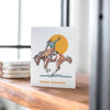 Cowboy Birthday Greeting Card - Broken horn