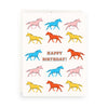 Horses Birthday Greeting Card - Broken horn