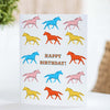 Horses Birthday Greeting Card - Broken horn