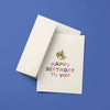 Little Bucking Bronco Birthday Greeting Card - Broken horn