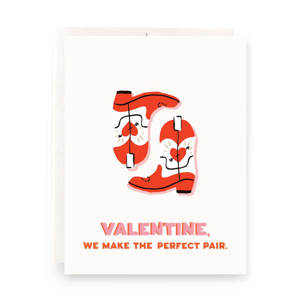 Valentine Boots Greeting Card - Broken horn