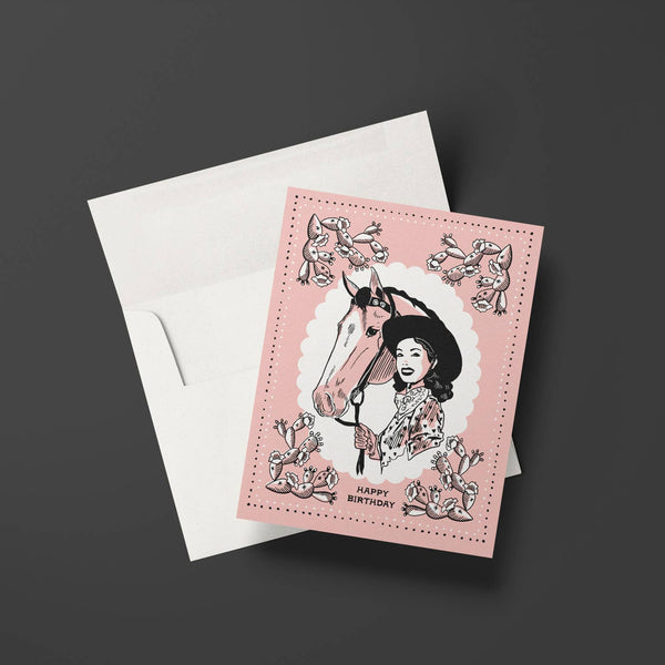 Vintage Cowgirl Birthday - Broken horn