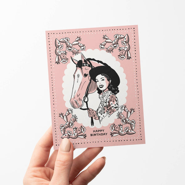 Vintage Cowgirl Birthday - Broken horn