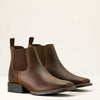 Ariat Booker Chelsea Wide Square Toe Western Boot - Youth - Broken horn