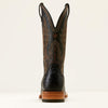 Ariat Showboat Cowboy Boot - Black Full Quill Ostrich - Broken horn